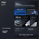 Флеш-накопитель Aigo U357 с двумя интерфейсами Type-C и USB 3.2, 256 ГБ, для телефонов и компьютеров, скорость чтения 440 МБ/с, многофункциональный накопитель для бизнеса и офиса. - изображение 4