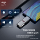Флеш-накопитель Aigo U357 с двумя интерфейсами Type-C и USB 3.2, 256 ГБ, для телефонов и компьютеров, скорость чтения 440 МБ/с, многофункциональный накопитель для бизнеса и офиса. - изображение 6