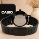Мужские часы Casio MTP-VT01B-1B черные 30 м - изображение 5