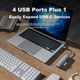 Док-станція розширення Yottamaster Type-C 3.2, концентратор Thunderbolt 4, розгалужувач-конвертер 10 Гбіт/с, сумісний з Apple MacBook 15, ноутбуками Huawei, iPad - зображення 8