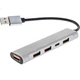 USB-концентратор Youlianxing USB 3.2, док-станция расширения 10 Гбит/с, 4-портовый, для ноутбука и настольного компьютера - изображение 2