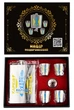 Набор ТМ 4Profi Фляга Серебро + четыре рюмки + лейка, с наклейкой 9oz 256 мл "Харьков желто голубой" - изображение 2