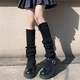 Гетры на ноги или руки Home Socks Черные Вязаные - изображение 1