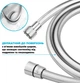 Шланг для душа DROP SH-H200-MID-SL полимер 200 см серый металлик - изображение 6