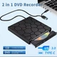 Зовнішній привод DVD-RW CD-RW Type-C дисковод USB 3.0 оптичний функція перезапису дисків - зображення 6