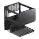 Корпус JONSBO N3 Black для NAS, алюминиевый, для плат ITX, блок питания SFX, 8+1 отсеков для дисков, два вентилятора 100 мм - изображение 9