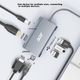 7-дюймовий розширювальний док-станційний USB-хаб Acer Type-C, порт HDMI/VGA/10 Gigabit Ethernet, сумісний з ноутбуками MacBook, адаптером-конвертером Huawei - зображення 4