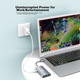 7-дюймовий розширювальний док-станційний USB-хаб Acer Type-C, порт HDMI/VGA/10 Gigabit Ethernet, сумісний з ноутбуками MacBook, адаптером-конвертером Huawei - зображення 8
