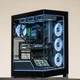 Корпус PHANTEKS NV5 Black, ATX, безстоечный, со стеклянными панелями, поддержка водяного охлаждения 360 мм, 8 мест для вентиляторов, панорамный обзор 270°, для видеокарт 5090 - изображение 6