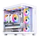 Корпус JONSBO TK-3 White Curved Panoramic ATX (поддержка двух 360-мм радиаторов/блок питания ATX/10 мест для вентиляторов/Type-C Gen2 10 Гбит/с+) - изображение 6
