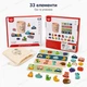 Детская развивающая тактильная игра Tooky Toy Лото с мешочком для изучения форм и развития моторики малышей - изображение 9