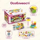 Развивающий конструктор с крупными деталями Детское Кафе: Машинка, фигурка и игрушечная еда, 104 элемента в боксе-платформе - изображение 3