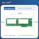 EB-LINK PCIe 4.0 X8 to U.2 Expansion Card, NVMe U.2 Dual-Port SSD Adapter Card, SFF-8639 Interface, Driver-Free, Auto-Personal Powered Increment. - изображение 5