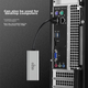 Кабель-адаптер Aigo USB - RJ45 Gigabit Ethernet, док-станція для ноутбука, сумісний з док-станціями Lenovo, Xiaomi, Apple R02A (металевий) - зображення 7
