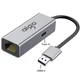 Кабель-адаптер Aigo USB - RJ45 Gigabit Ethernet, док-станція для ноутбука, сумісний з док-станціями Lenovo, Xiaomi, Apple R02A (металевий) - зображення 11