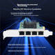 Мережева карта EB-LINK PCIe гігабітна на 4 порти для сервера - зображення 6
