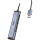 Адаптер Ethernet Aigo USB - RJ45, дротова мережева карта 100 Мбіт/с, конвертер мережевого кабелю, док-станція для ноутбука, USB-хаб, розширювальна док-станція R03A (металева) - зображення 1