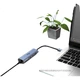 Адаптер Ethernet Aigo USB - RJ45, дротова мережева карта 100 Мбіт/с, конвертер мережевого кабелю, док-станція для ноутбука, USB-хаб, розширювальна док-станція R03A (металева) - зображення 2