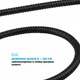 Шланг для душа DROP SH-HM150-MID-BL нержавеющая сталь 150 см черный - изображение 7