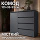 Комод Эверест КЛ-3 Лайт 105х38х93 см Графит (22554) - изображение 8