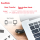 SanDisk 1TB Type-C USB3.2, мобильный флеш-накопитель DDC3 черного цвета, скорость чтения до 400 МБ/с, автоматическое резервное копирование, двойное использование: для телефона и компьютера, большая емкость, два интерфейса. - изображение 4