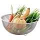 Набор Onlycook из нержавеющей стали 304: дуршлаг, корзина для промывки риса и миска, 24 см - изображение 2