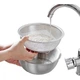 Набор Onlycook из нержавеющей стали 304: дуршлаг, корзина для промывки риса и миска, 24 см - изображение 3