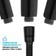 Шланг для душа DROP SH-HM150-PRM-BL нержавеющая сталь 150 см черный - изображение 5