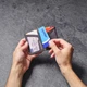 Гаманець Lifeventure Recycled RFID Card Wallet вощений RFID-захист 4 слоти для карток Grey - зображення 9