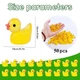 Утята пластиковые мелкие 16x18mm, 50шт комплект, Yellow-Transparent - изображение 2