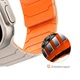 Ремешок HOCO WA39 iWatch Flexible series magnetic silicone strap (38/40/41/42mm) black-orange - изображение 2