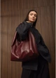 Женская сумка Sambag HOBO L бургунди большая из экокожи сумка хобо на плечо вместительная повседневная 70500 - изображение 1