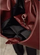 Женская сумка Sambag HOBO L бургунди большая из экокожи сумка хобо на плечо вместительная повседневная 70500 - изображение 12