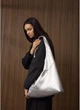 Жіноча сумка Sambag HOBO M срібна з екокожі велика hobo-формат 35×40×8 см 51920 - зображення 2