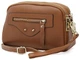 Женская кожаная сумка-кроссбоди Borsa Leather стильная сумка из натуральной кожи рыжий ginger 50230 - изображение 5