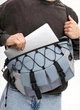 Чоловіча сумка-бананка через плече для ноутбука Sambag Urban Pro блакитна міська 61057 - зображення 8