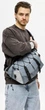 Чоловіча сумка-бананка через плече для ноутбука Sambag Urban Pro блакитна міська 61057 - зображення 9