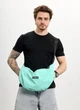 Мужская сумка Sambag HOBO Bag-glove мятная через плечо вместительная с утепленными карманами 62284 - изображение 4