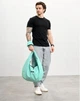 Мужская сумка Sambag HOBO WEAVE мятная через плечо вместительная для ноутбука 15.6 дюйма городская 62290 - изображение 4