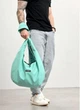 Мужская сумка Sambag HOBO WEAVE мятная через плечо вместительная для ноутбука 15.6 дюйма городская 62290 - изображение 10