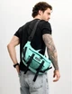 Мужская поясная сумка бананка Sambag DynamicDart мятная большая вместительная водоотталкивающая 62282 - изображение 12