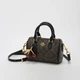 Жіноча сумка кофейна Coach Micro Rowan Satchel Crossbody Bag with Cherry Charm. сумка коач з фірмовим візерунком C - зображення 2