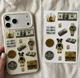 Объёмные 3D наклейки DOLLARS & GOLD Набор 13 шт Stiker Pack стикеры на телефон ноутбук смартфон планшет iPhone Samsung Xiaomi Pixel Huawei - изображение 1