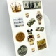 Объёмные 3D наклейки DOLLARS & GOLD Набор 13 шт Stiker Pack стикеры на телефон ноутбук смартфон планшет iPhone Samsung Xiaomi Pixel Huawei - изображение 2