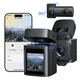 Автомобільний відеореєстратор Baseus PrimeTrip VD1 Dash Cam 3K+1080p WiFi та GPS з камерою заднього огляду та записом у машину - зображення 2