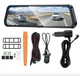 Автомобільний відеореєстратор дзеркало Hoco DV16 FullHD 200 mAh в машину з задньою камерою та сенсорним екраном IPS 9.66" - зображення 2
