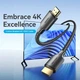 Кабель мультимедійний HDMI M to HDMI M 1.5m 4K cotton braided black VENTION - зображення 2