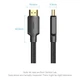 Кабель мультимедійний HDMI M to HDMI M 1.5m 4K cotton braided black VENTION - зображення 7