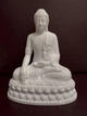 Статуэтка Будда Шакьямуни символ спокойствия и гармонии 3D печать пластик белый 250 мм - изображение 2