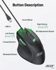 Проводная эргономичная мышь Acer с оптическим сенсором - изображение 4